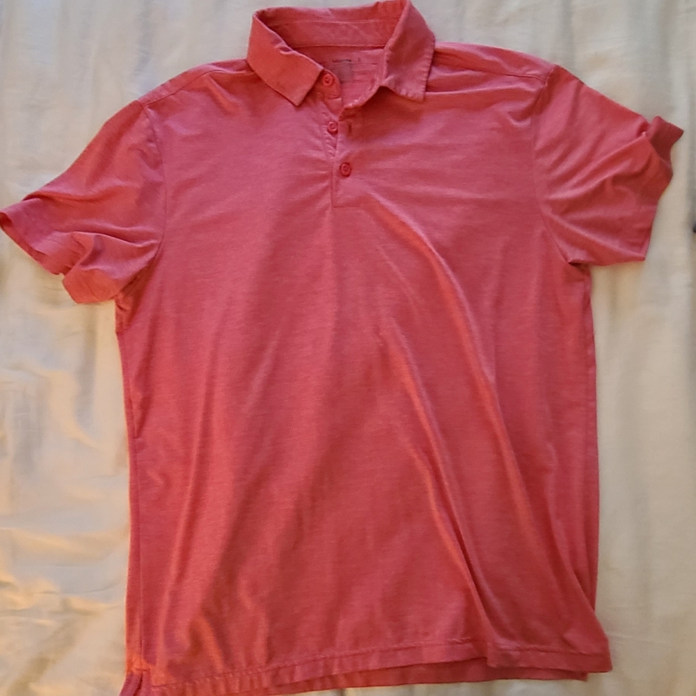 Member's Mark Men's Polo - Medium - Coral/Salmon